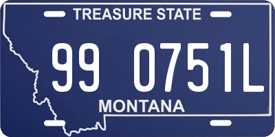 MT license plate 990751L