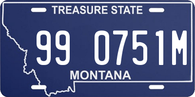 MT license plate 990751M