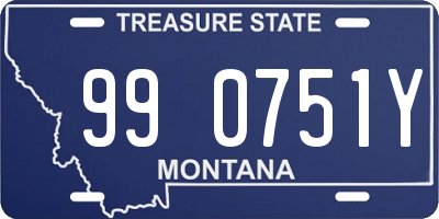 MT license plate 990751Y