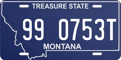 MT license plate 990753T