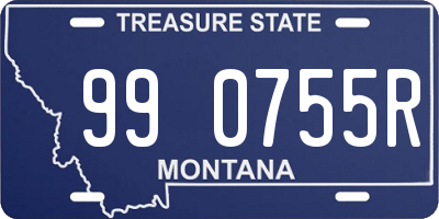 MT license plate 990755R