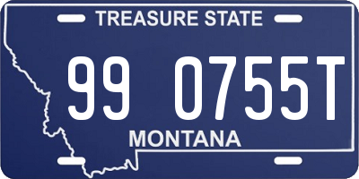 MT license plate 990755T