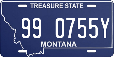 MT license plate 990755Y