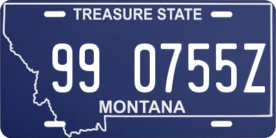 MT license plate 990755Z