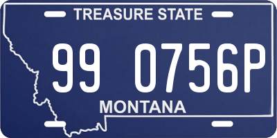 MT license plate 990756P