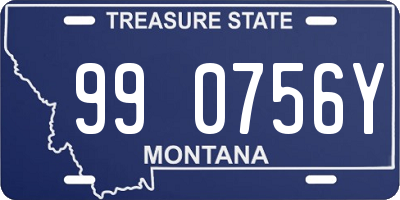 MT license plate 990756Y