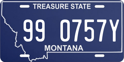 MT license plate 990757Y