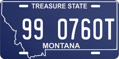 MT license plate 990760T