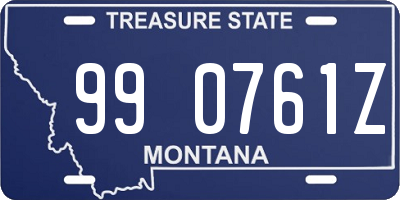 MT license plate 990761Z