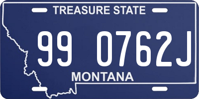 MT license plate 990762J