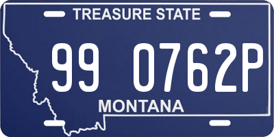 MT license plate 990762P