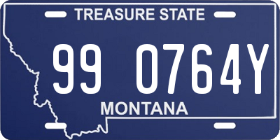 MT license plate 990764Y