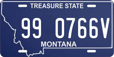 MT license plate 990766V