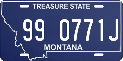 MT license plate 990771J