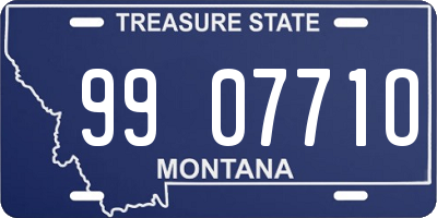 MT license plate 990771O