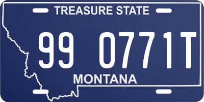 MT license plate 990771T