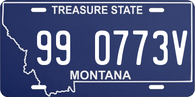 MT license plate 990773V