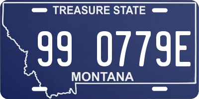 MT license plate 990779E