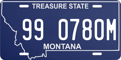 MT license plate 990780M