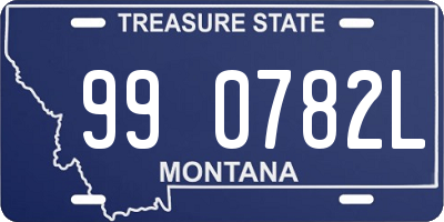 MT license plate 990782L