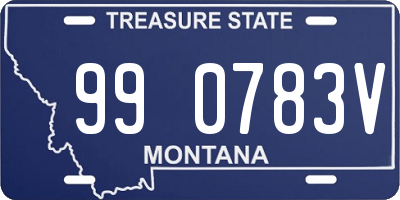 MT license plate 990783V