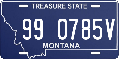 MT license plate 990785V