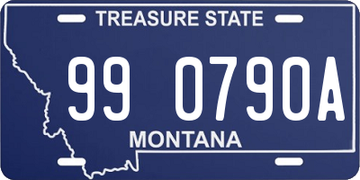 MT license plate 990790A