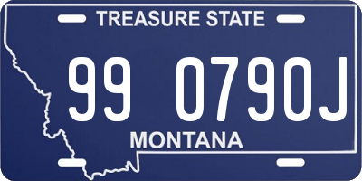 MT license plate 990790J