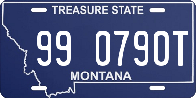 MT license plate 990790T