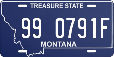 MT license plate 990791F