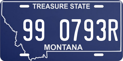 MT license plate 990793R