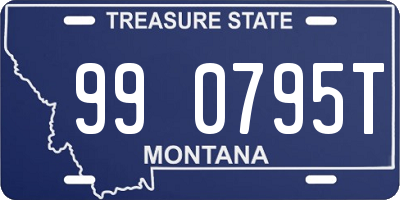 MT license plate 990795T