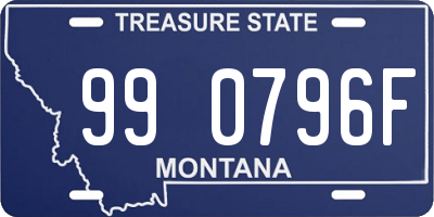 MT license plate 990796F