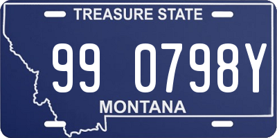 MT license plate 990798Y