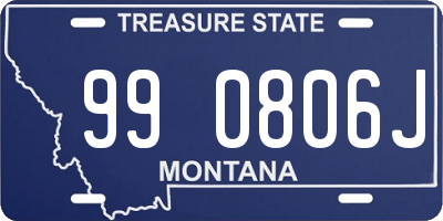 MT license plate 990806J