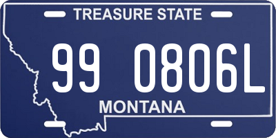 MT license plate 990806L