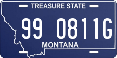 MT license plate 990811G