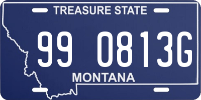 MT license plate 990813G