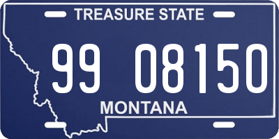 MT license plate 990815O