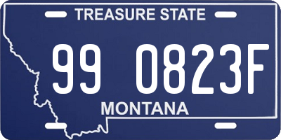 MT license plate 990823F