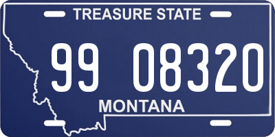 MT license plate 990832O