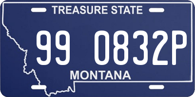 MT license plate 990832P