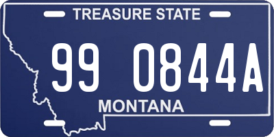 MT license plate 990844A