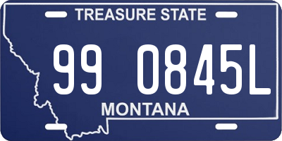 MT license plate 990845L