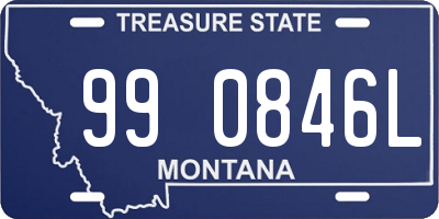 MT license plate 990846L