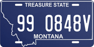 MT license plate 990848V