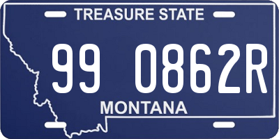 MT license plate 990862R