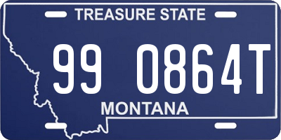 MT license plate 990864T