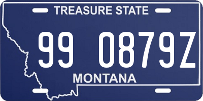 MT license plate 990879Z