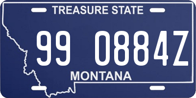 MT license plate 990884Z